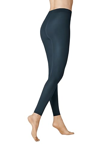 KUNERT Damen Leggings Velvet 40 weiches Abschlußbündchen 40 DEN dark denim 1620 38-40 von KUNERT
