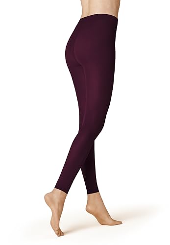 KUNERT Damen Leggings Velvet 40 weiches Abschlußbündchen 40 DEN dark raisin 1640 44-46 von KUNERT
