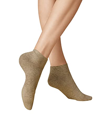 KUNERT Damen Sneaker Socken Liz antirutsch Beige-mel. 8320 35/38 von KUNERT