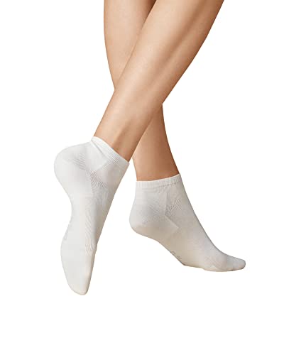 KUNERT Damen Sneaker Socken Liz antirutsch White 0010 35/38 von KUNERT