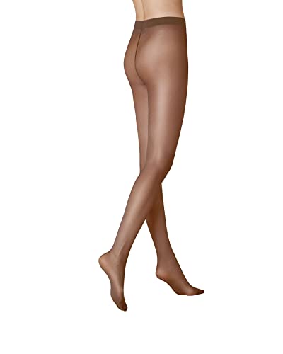 KUNERT Damen Strumpfhose Satin Look 20 transparent glänzend 20 DEN Mandel 1004 36/38 von KUNERT