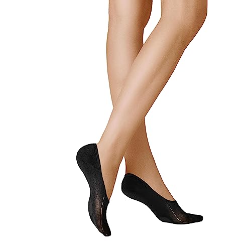 KUNERT Damen Füßlinge Sensual Cotton antirutsch 115 DEN Black 0070 39/42 von KUNERT