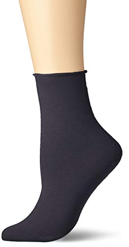 KUNERT Damen Socken Sensual Cotton Rollrand 130 DEN Nightblue 2220 39/42 von KUNERT