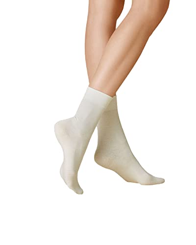 KUNERT Damen Socken Sensual Merino druckfreier Bund 150 DEN Winterweiss 2030 35/38 von KUNERT