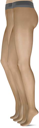 KUNERT Damen Simply 20 2-Pack SH Strumpfhose, 20 DEN, Flanell, 42/44 von KUNERT