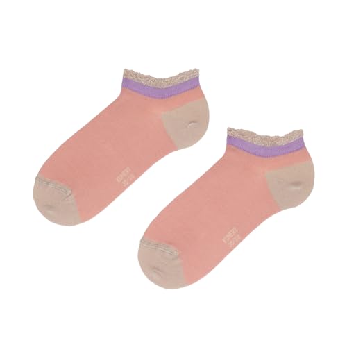 KUNERT Damen Sneaker Socken Elegant Romance coral 1515 39-42 von KUNERT