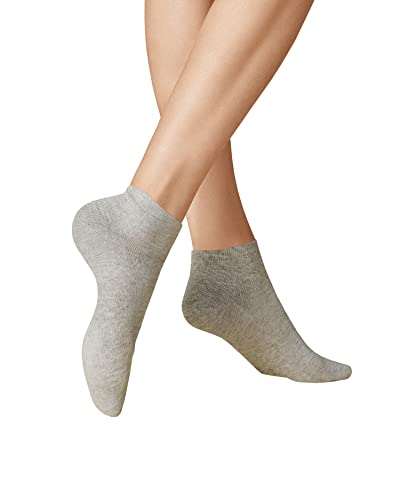KUNERT Damen Sneaker Socken Liz antirutsch Lichtgrau 0170 35-38 von KUNERT