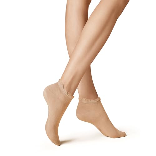 KUNERT Damen Sneaker Socken Open Structure Fashion bronze 1440 39-42 von KUNERT