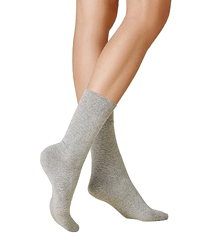 KUNERT Damen Socken Liz druckfreier Bund Lichtgrau 0170 35/38 von KUNERT