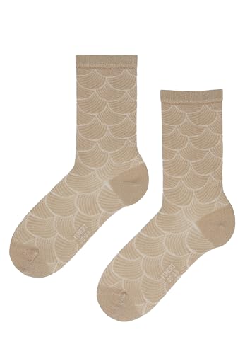 KUNERT Damen Socken Fancy Shell White 0010 35-38 von KUNERT