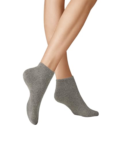 KUNERT Damen Socken Homesocks ohne Gummifäden Lichtgrau 0170 35/38 von KUNERT