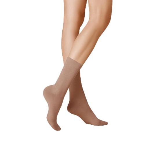 KUNERT Damen Socken Liz druckfreier Bund Bronze 1440 35/38 von KUNERT