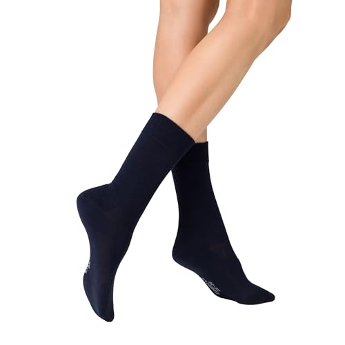 KUNERT Damen Socken Liz druckfreier Bund Marine 0360 39/42 von KUNERT