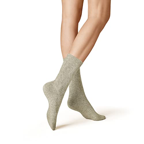 KUNERT Damen Winter Structure SOD Strick Socken, lichtgrau 0170, 39/42 von KUNERT