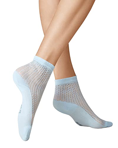 KUNERT Damen Socken Zigzag Stripe Fashion Light-sky 6740 35/38 von KUNERT