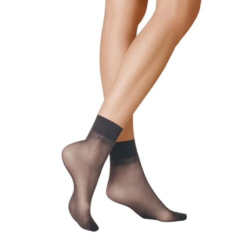 KUNERT Damen dünne matte Feinsöckchen, 152000 Mystique 20, Gr. 39/42, Grau (Basalt 5760) von KUNERT