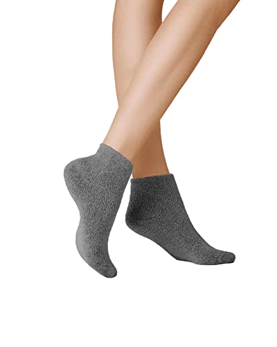 KUNERT Damen Socken Homesocks ohne Gummifäden Carbone 2580 35/38 von KUNERT