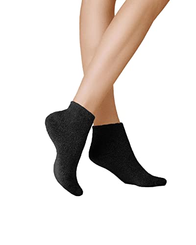 KUNERT Damen Socken Homesocks ohne Gummifäden Black 0070 39/42 von KUNERT