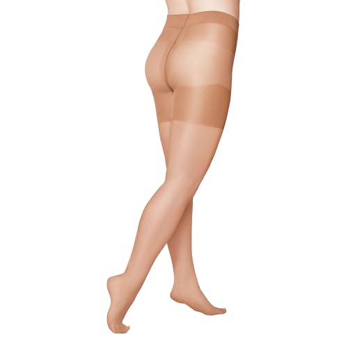 KUNERT Damen Fresh Up Curvy 20 klimaregulierend Strumpfhose, 20 DEN, Puder, 60/62 von KUNERT