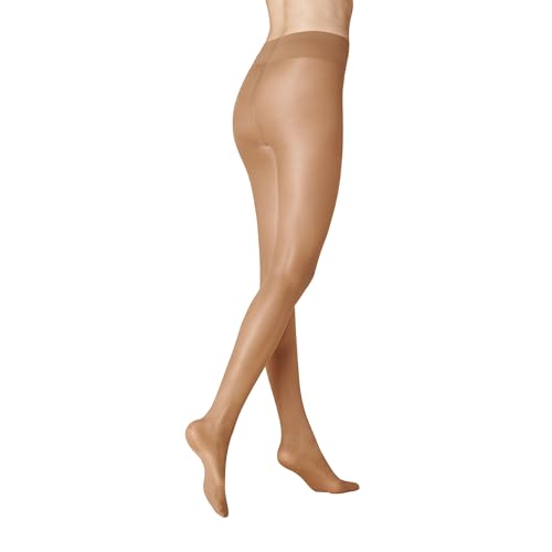 KUNERT Damen Strumpfhosen Leg Control 40 semi-blickdicht glänzend 40 DEN tan 1003 42-44 von KUNERT