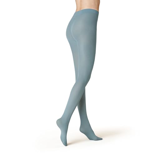 KUNERT Damen Strumpfhose Velvet 40 semi-blickdicht matt-schimmernd 40 DEN Smoked blue 1260 42/44 von KUNERT