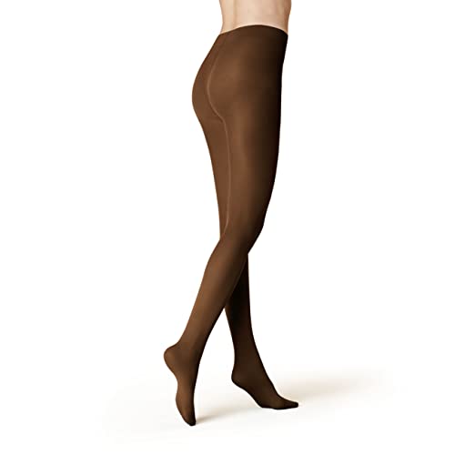 KUNERT Damen Strumpfhose Velvet 40 semi-blickdicht matt-schimmernd 40 DEN Winter camel 6830 38/40 von KUNERT