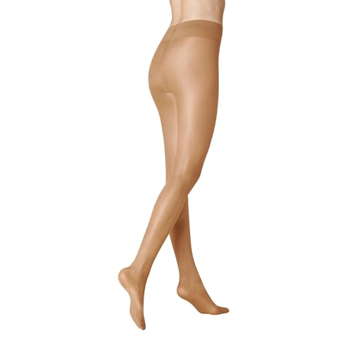 KUNERT Damen Strumpfhosen Leg Control 40 semi-blickdicht glänzend 40 DEN Cashmere 0540 40-42 von KUNERT