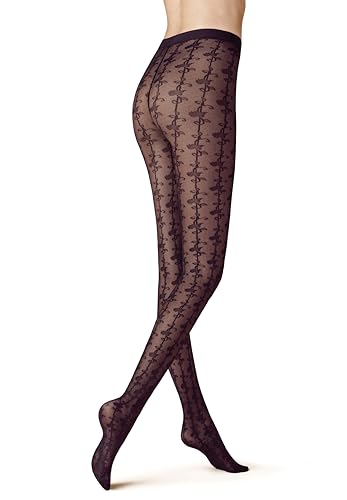 KUNERT Damen Strumpfhosen Rose Romance Fashion dark raisin 1640 44-46 von KUNERT