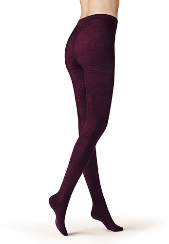 KUNERT Damen Soft Wool Cotton wärmend Strumpfhose, 60 den, Dark Raisin, 38-42 von KUNERT