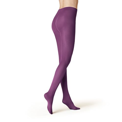 KUNERT Damen Strumpfhosen Velvet 40 semi-blickdicht matt-schimmernd 40 DEN magenta 1250 38-40 von KUNERT