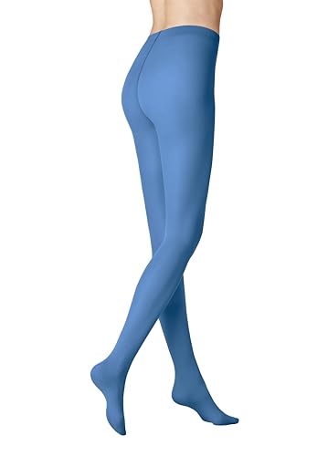 KUNERT Damen Strumpfhosen Velvet 40 semi-blickdicht matt-schimmernd 40 DEN bright-blue 1523 40-42 von KUNERT