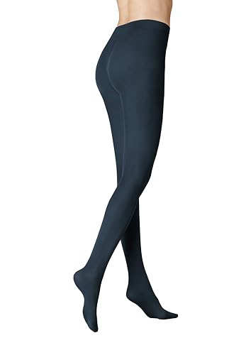 KUNERT Damen Strumpfhosen Velvet 40 semi-blickdicht matt-schimmernd 40 DEN dark denim 1620 40-42 von KUNERT