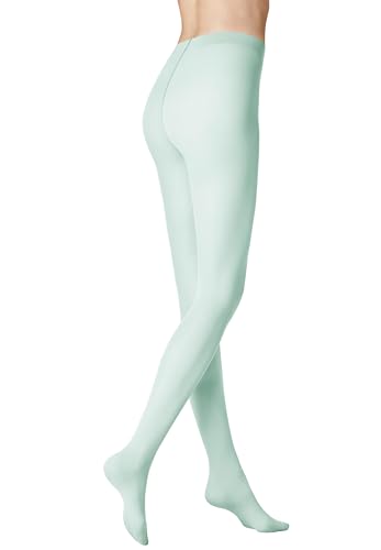 KUNERT Damen Strumpfhosen Velvet 40 semi-blickdicht matt-schimmernd 40 DEN light-green 1524 40-42 von KUNERT