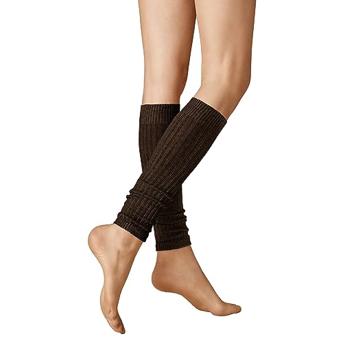 KUNERT Damen Winter Dreams-Rib wärmend Strick Stulpen, Brown-Mel. 8210, OneSize von KUNERT