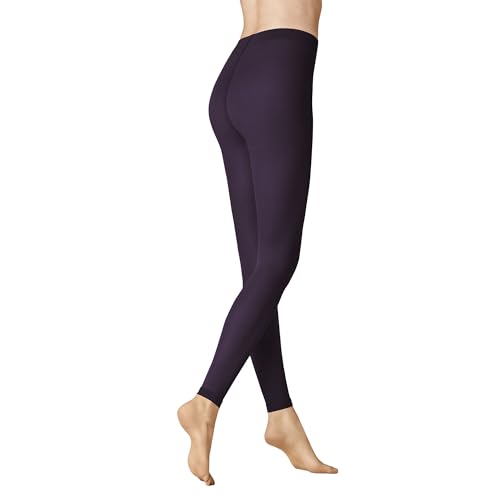 KUNERT Damen Velvet 40 weiches Abschlußbündchen Leggings, Night-Lilac 1537, 40-42 von KUNERT