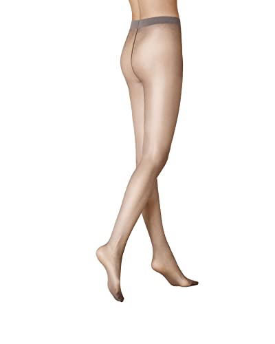 KUNERT Damen Strumpfhose Satin Look 20 transparent glänzend 20 DEN Grey 0670 38/40 von KUNERT