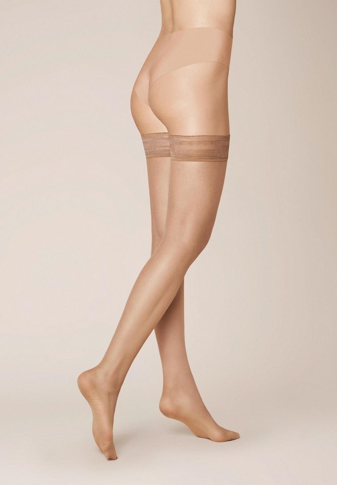 KUNERT Feinstrümpfe Beauty 7 (1-Paar) Hauchdünne Halterlose Strümpfe in natürlichem Nude-Look von KUNERT