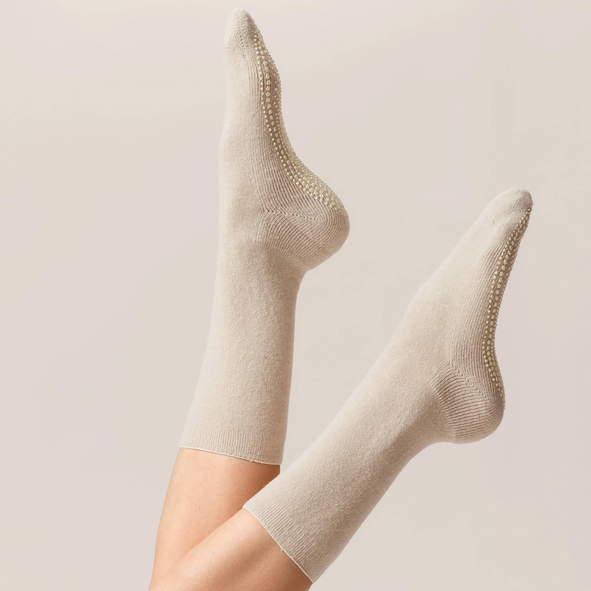 KUNERT - HOMESOCKS ABS winterweiss - Gr. - 36.5 von KUNERT