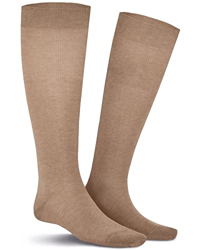 KUNERT Herren Kniestrümpfe Clark Komfortbund Beige-mel. 8320 47/50 von KUNERT