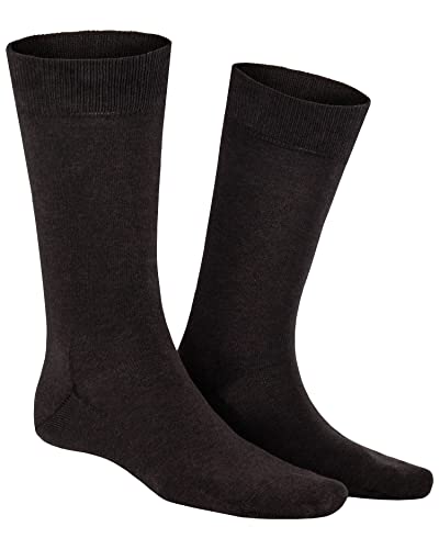 KUNERT Herren Socken Richard druckfreier Bund Brown-mel. 8210 39/42 von KUNERT