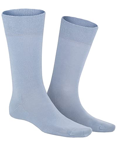 KUNERT Herren Socken Richard druckfreier Bund Light-blue 8040 43/46 von KUNERT