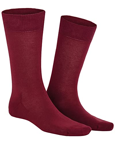 KUNERT Herren Socken Richard druckfreier Bund Merlot 8420 43/46 von KUNERT