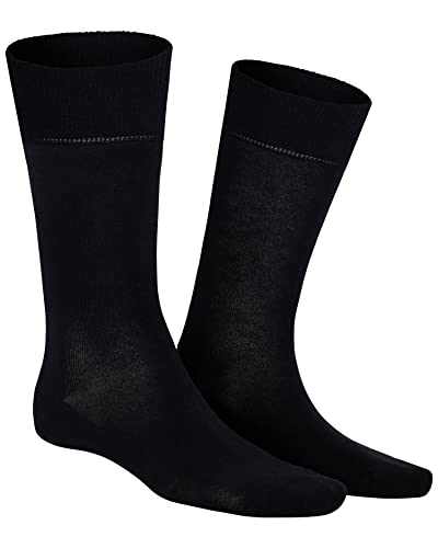 KUNERT Herren Socken Richard druckfreier Bund Black 0070 47/50 von KUNERT