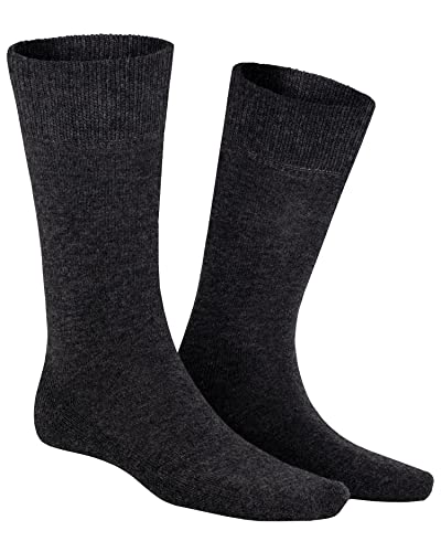 KUNERT Herren Socken Homesocks ohne Gummifäden Anthra mel. 8130 43/46 von KUNERT