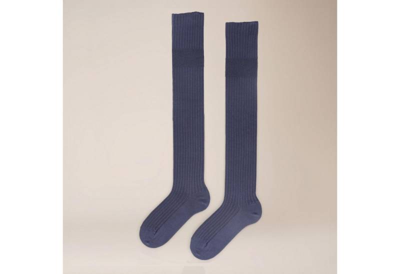 KUNERT Kniestrümpfe Ajour Stripe (1-Paar) Overknees mit zartem Loch-Muster von KUNERT