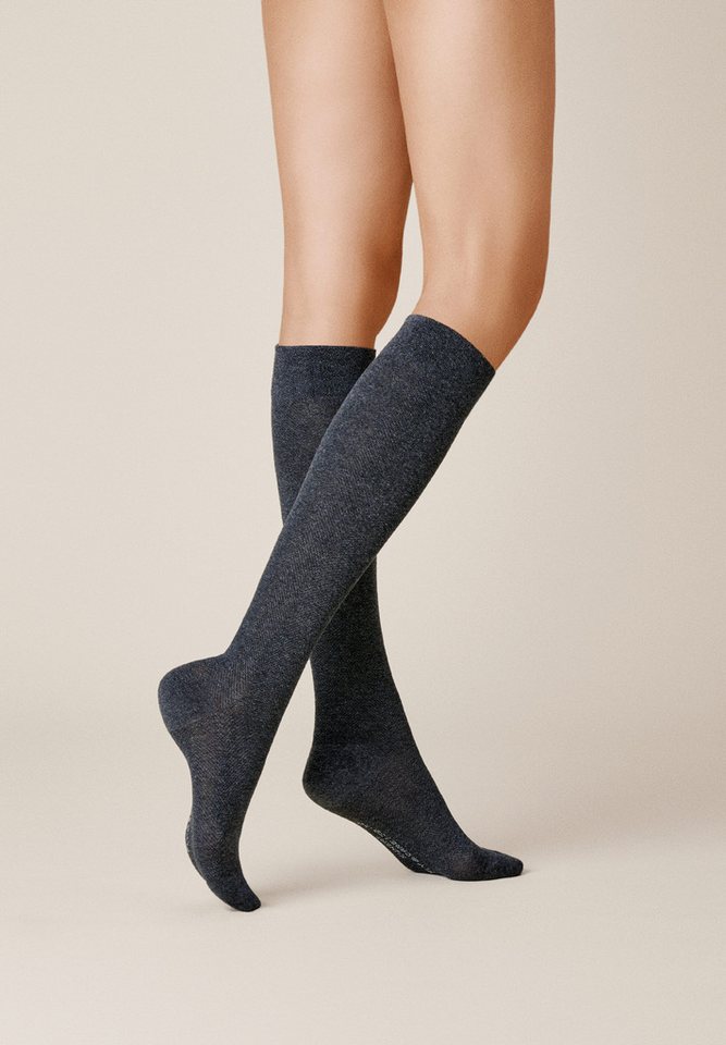 KUNERT Kniestrümpfe Fly&Care® (1-Paar) Unterstützende Damen Kniestrümpfe als Reisebegleiter von KUNERT