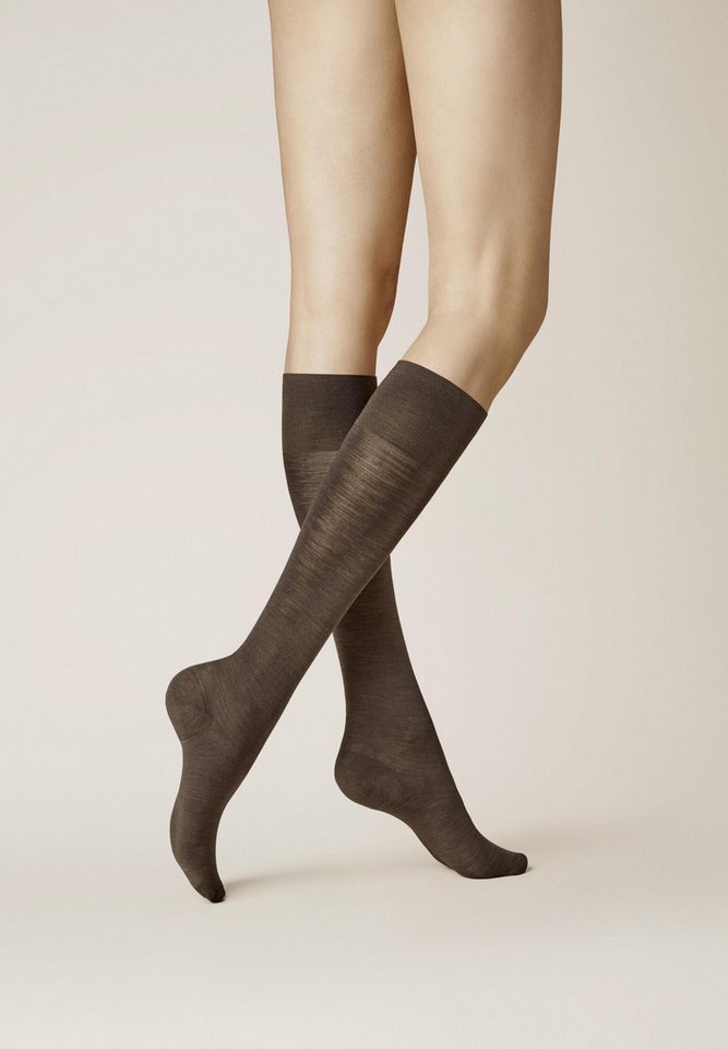 KUNERT Kniestrümpfe Sensual Merino (1-Paar) Damen Kniestrümpfe aus atmungsaktiver Merinowolle von KUNERT