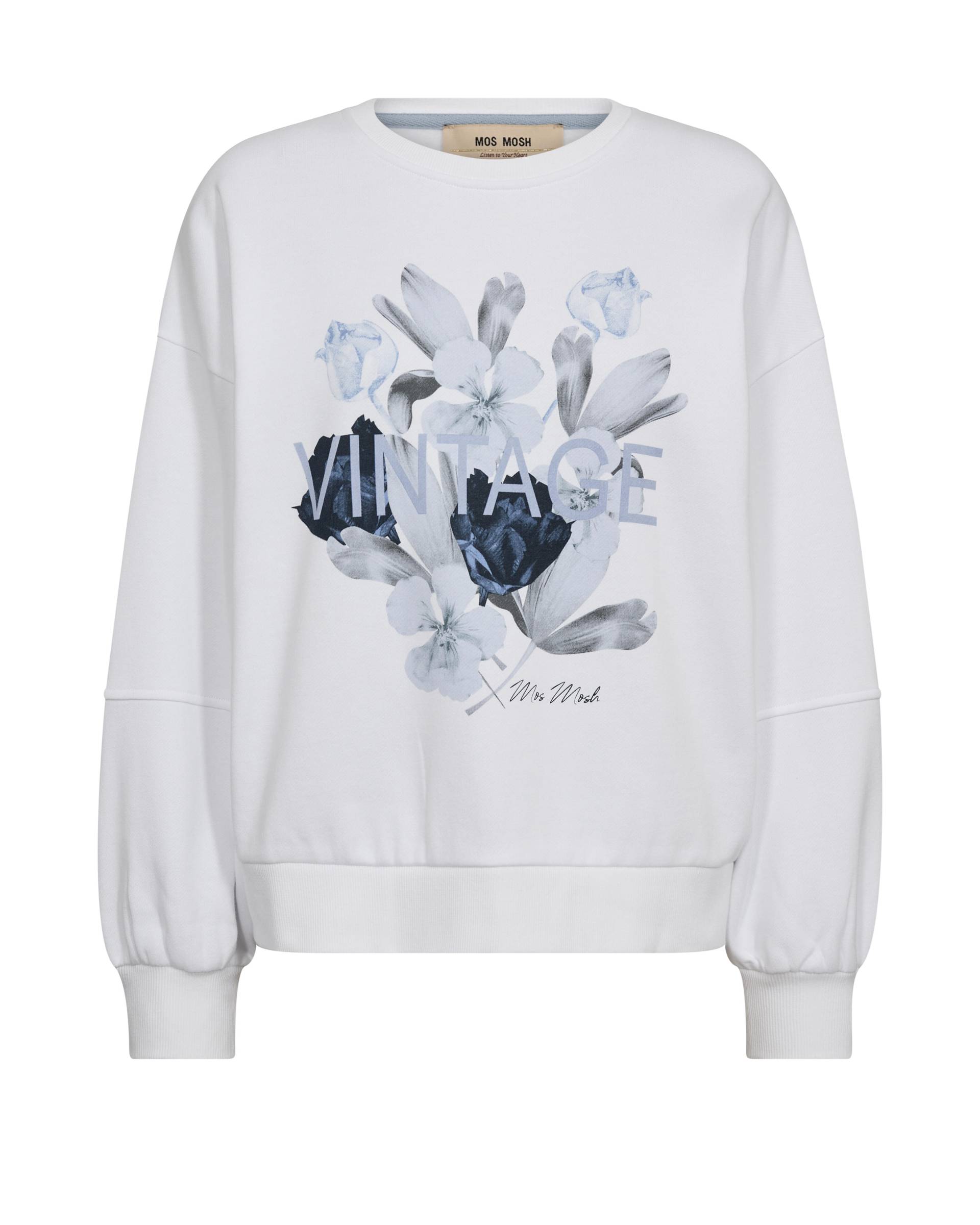 MOS MOSH - MMNati O-LS Sweatshirt white - Gr. - S von MOS MOSH