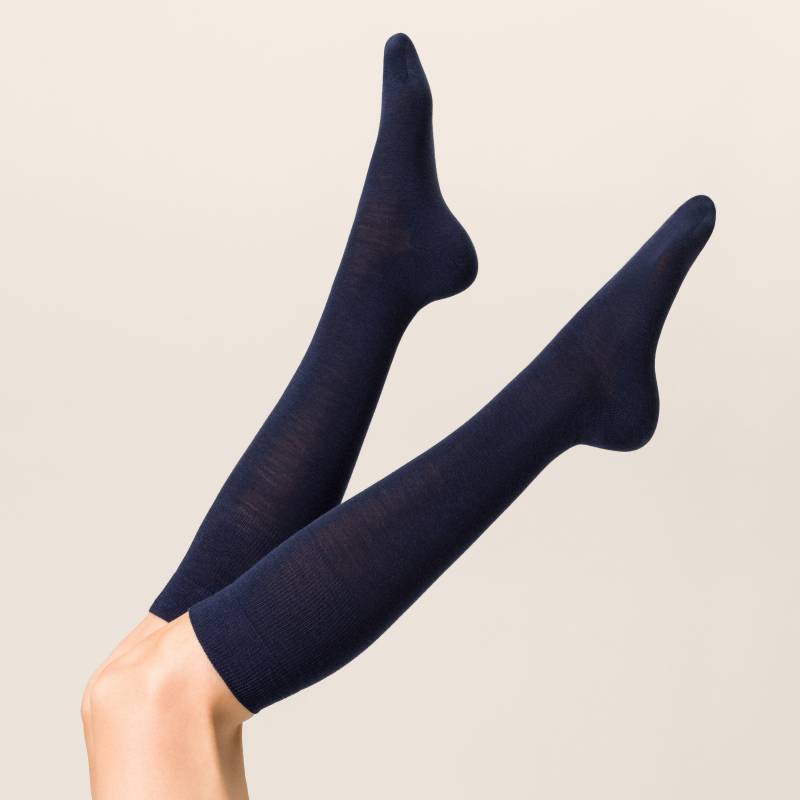 KUNERT - SOFT WOOL COTTON marine - Gr. - 36.5 von KUNERT