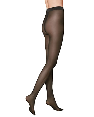 KUNERT Damen Strumpfhosen Satin Look 40 semi-blickdicht glänzend 40 DEN Carbon 3420 38-40 von KUNERT